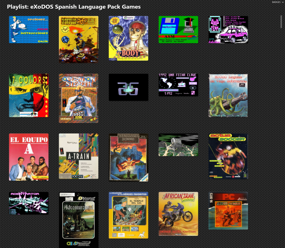 Front End Games List